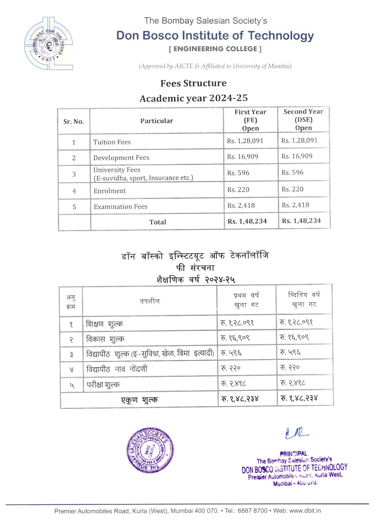 Fees 2023-24 